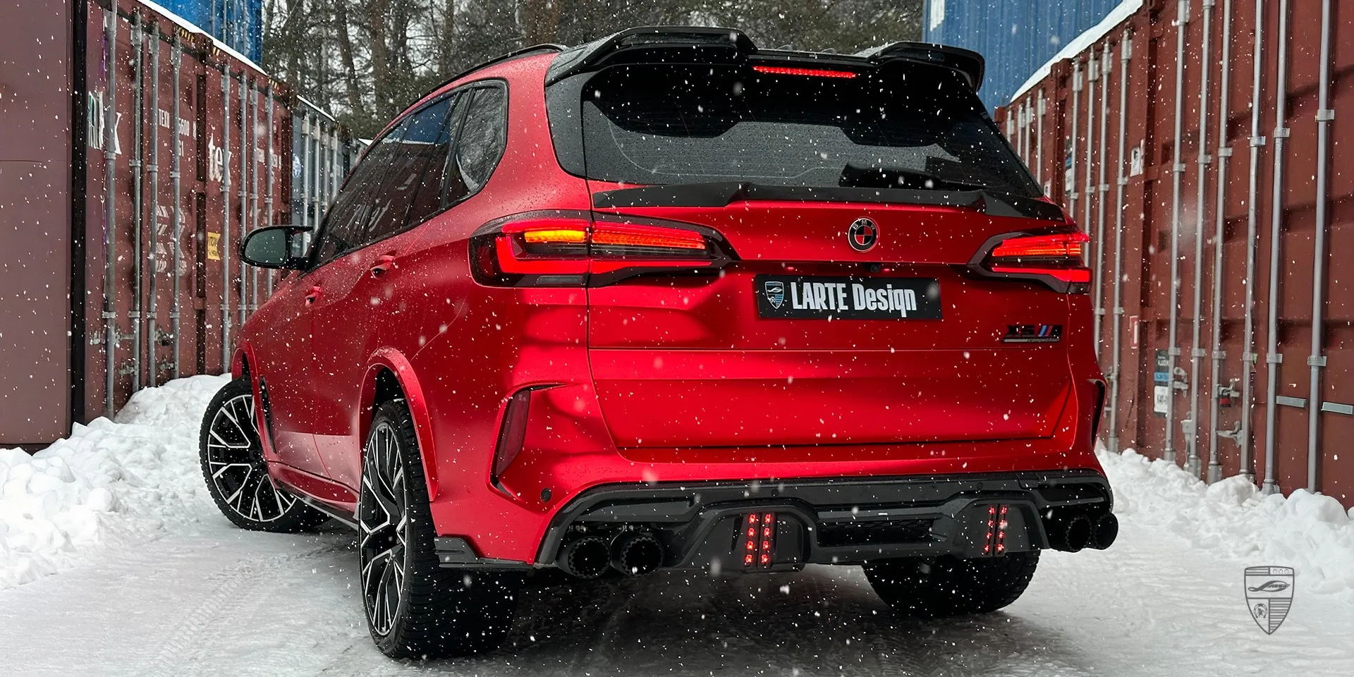 2024 BMW X5M F95 aerokit review illustration from customer in Sweden