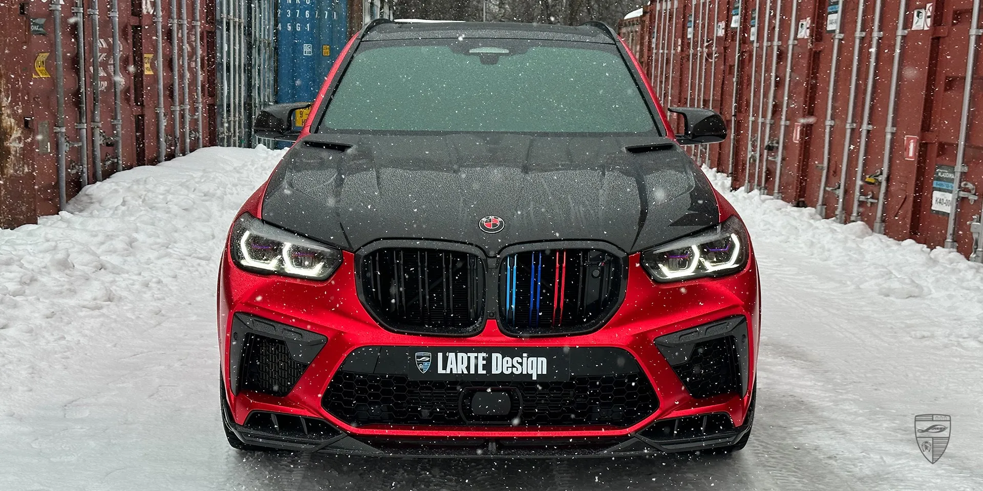 2024 BMW X5M F95 hood upgrade review illustration from customer in Sweden