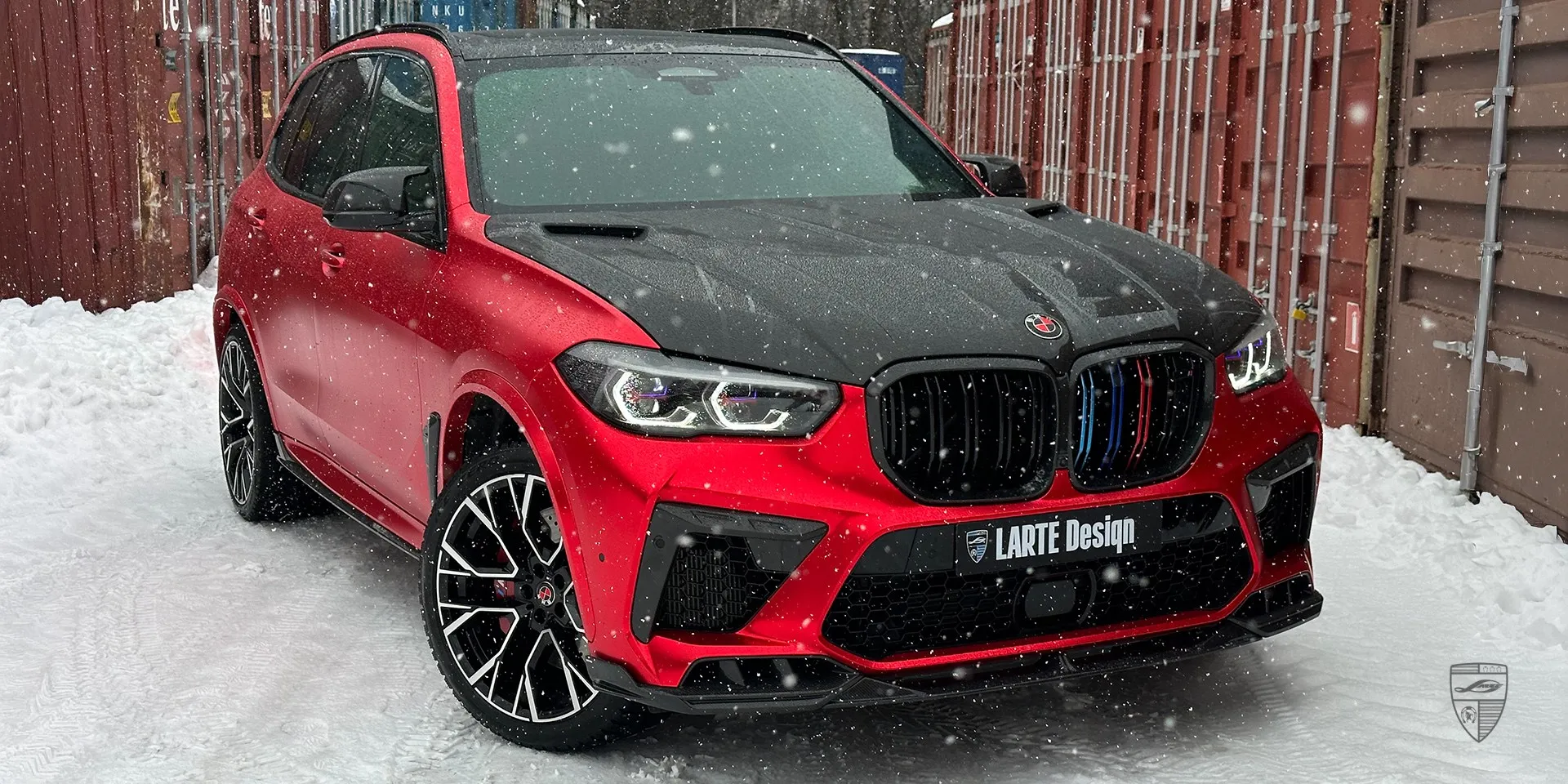 2024 BMW X5M F95 lip kit review illustration from customer in Sweden