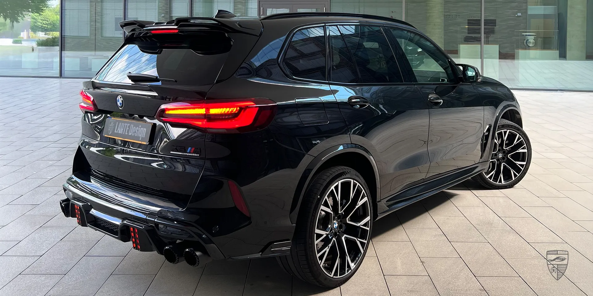 2023 BMW X5M F95 aerokit review illustration from customer in Germany