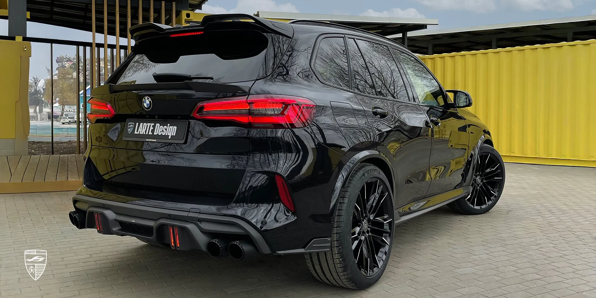2023 BMW X5M F95 aerokit review illustration from customer in Germany