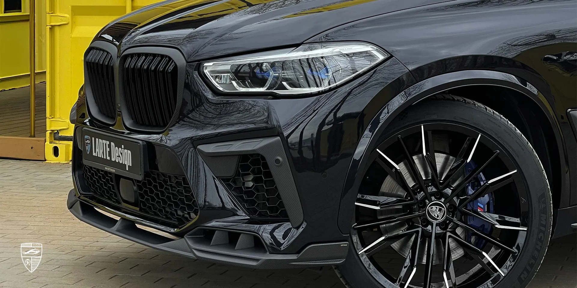 2023 BMW X5M F95 lip kit review illustration from customer in Germany