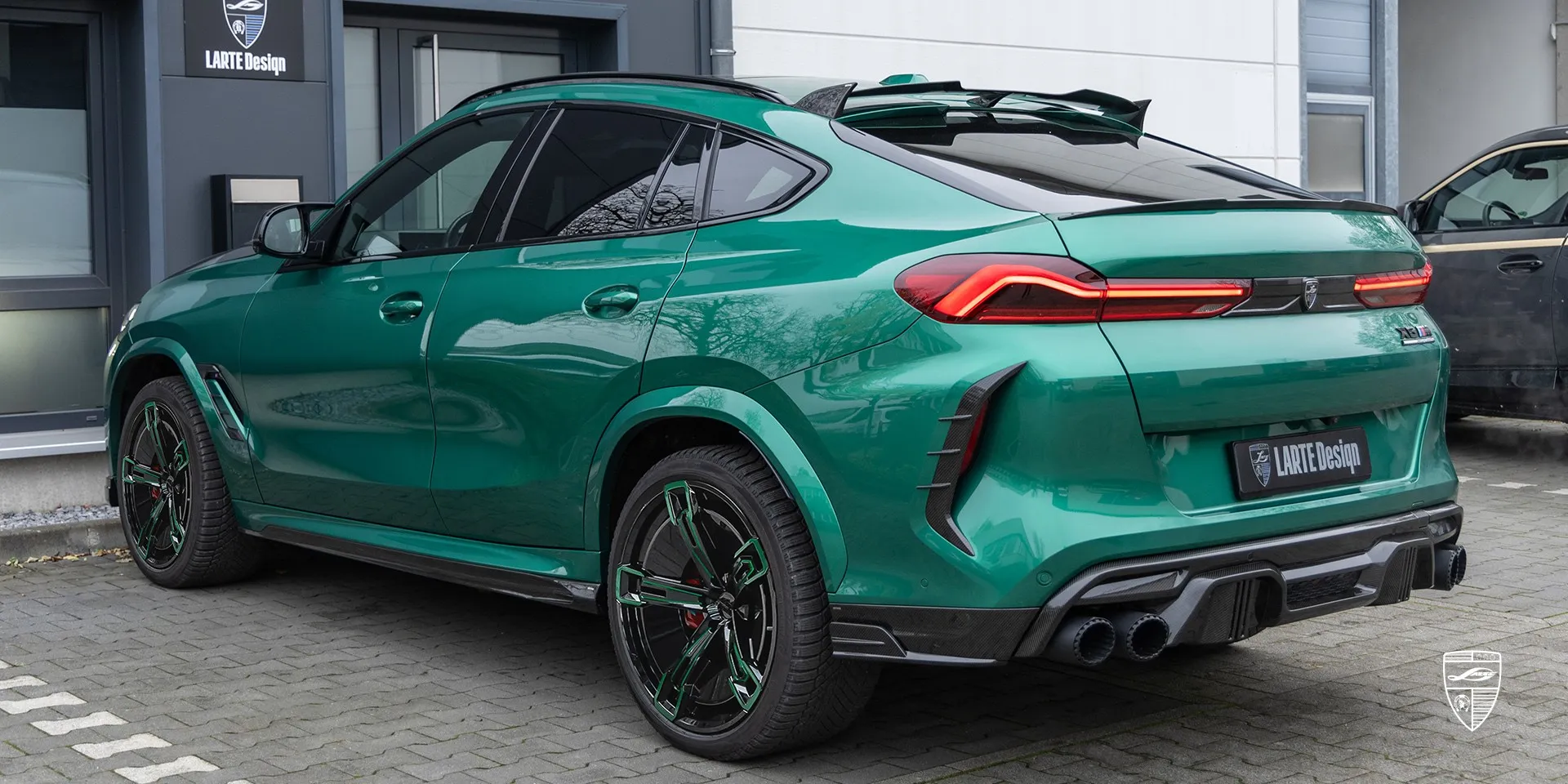 BMW X6M F96 Facelift Lip Kit – Kundenfoto 2026 BMW X6M F96 Facelift Lip Kit – Kundenbild aus Rumänien