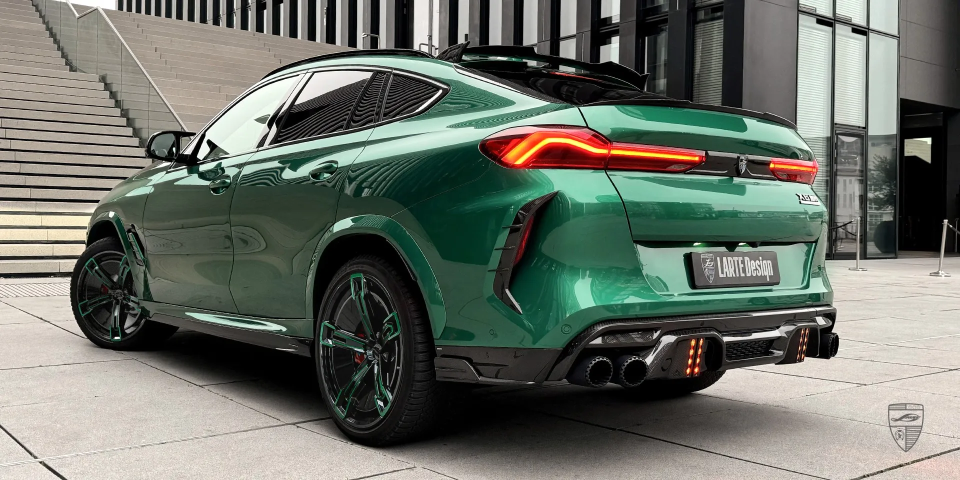 BMW X6M F96 Facelift Tuning Kit – Kundenansicht 2026 BMW X6M F96 Facelift Tuning Kit – Kundenbild aus Rumänien