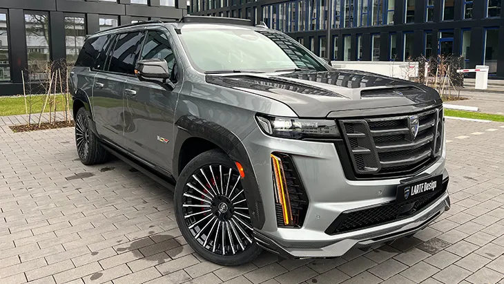 2026 Cadillac Escalade V-ESV redesign review illustration from customer in Poland