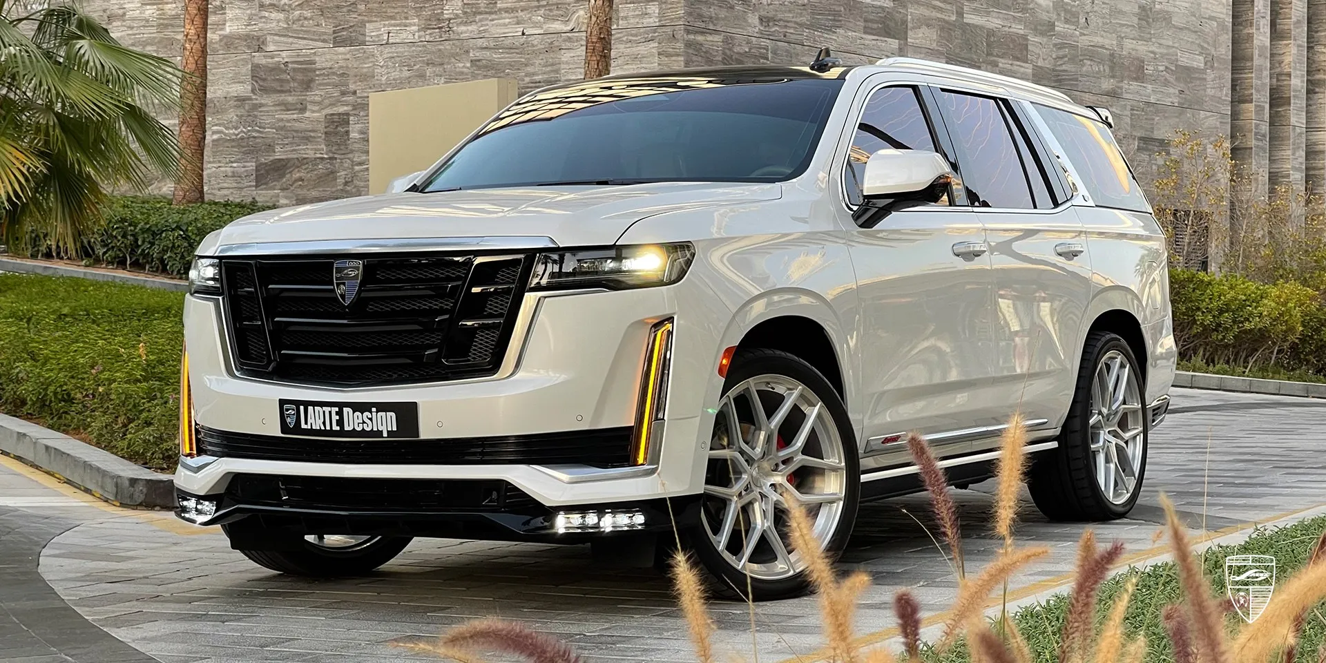 2024 Cadillac Escalade upgrade kit review illustration from customer in Dubai