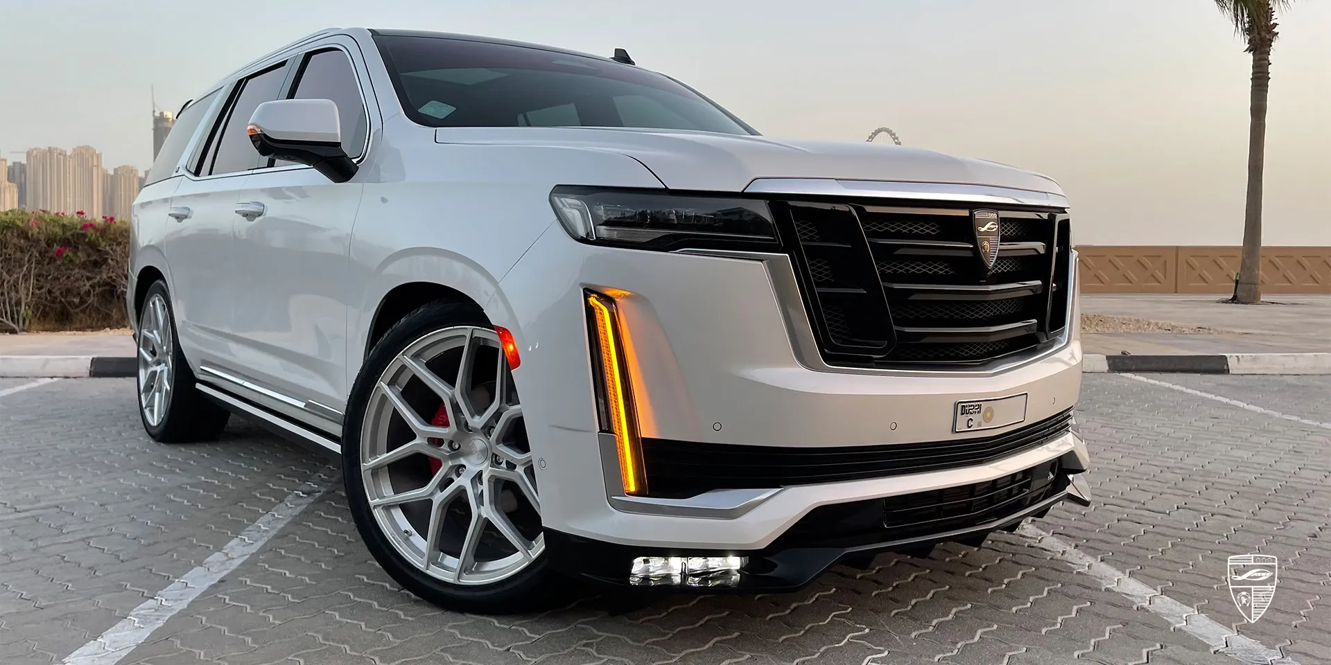 2024 Cadillac Escalade aerokit review illustration from customer in Dubai