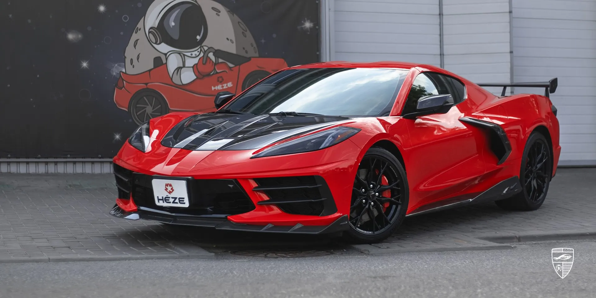 2023 Corvette Stingray C8 body kit review illustration from customer in Moldova