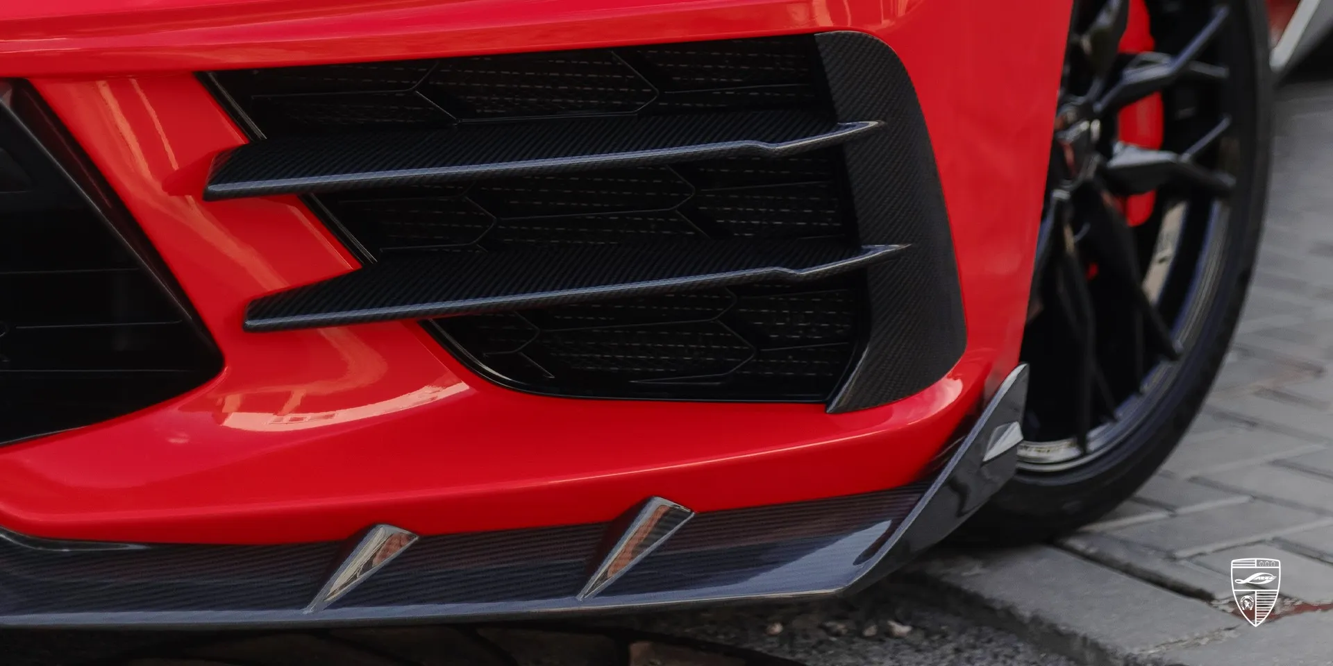 2023 Corvette Stingray C8 upgrade kit review illustration from customer in Moldova