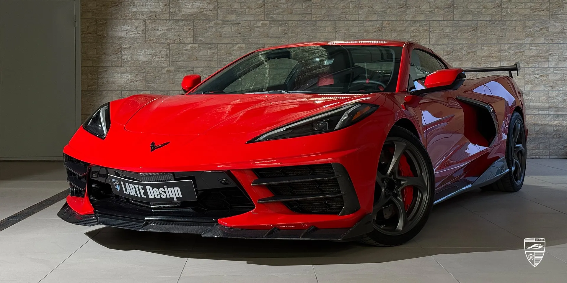 2025 Corvette Stingray C8 lip kit review illustration from customer in Estonia