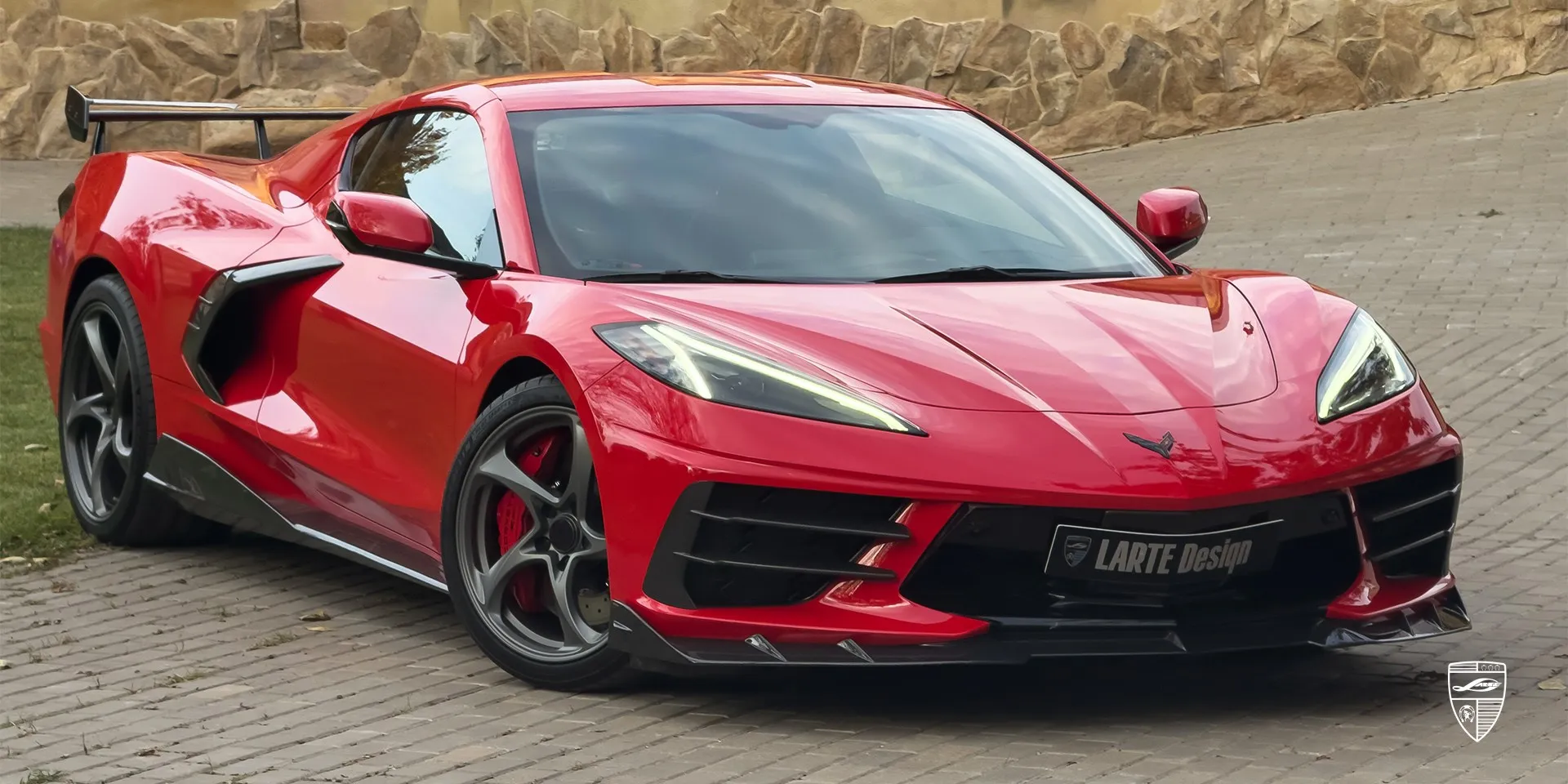 2025 Corvette Stingray C8 tuning package review illustration from customer in Estonia