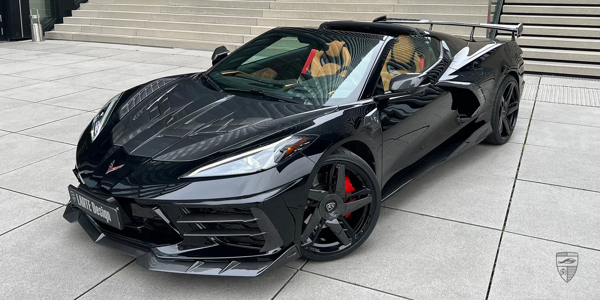 2024 Corvette Stingray C8 body kit review illustration from customer in Germany