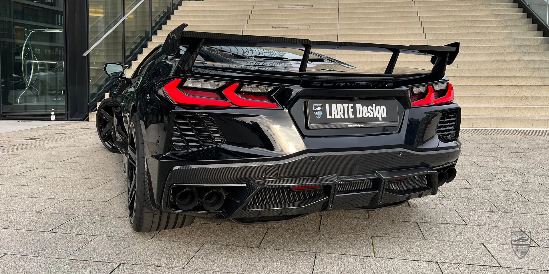 2024 Corvette Stingray C8 appearance package review illustration from customer in Germany