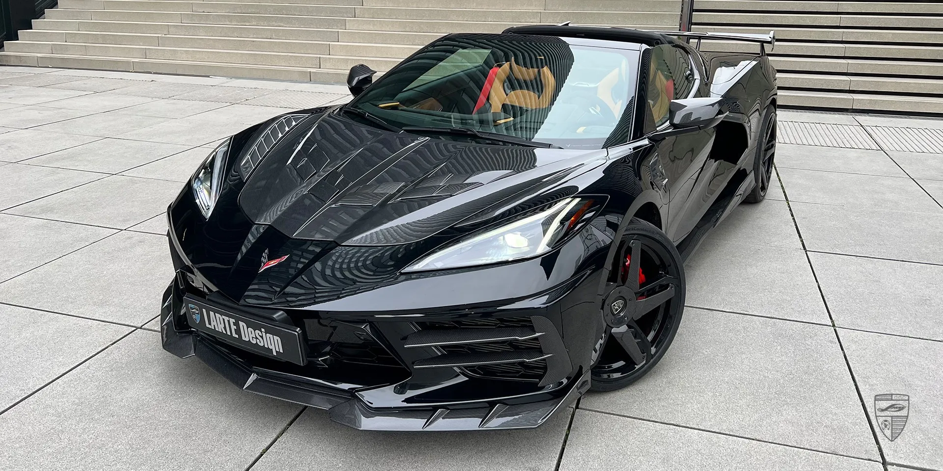 2024 Corvette Stingray C8 tuning kit review illustration from customer in Germany