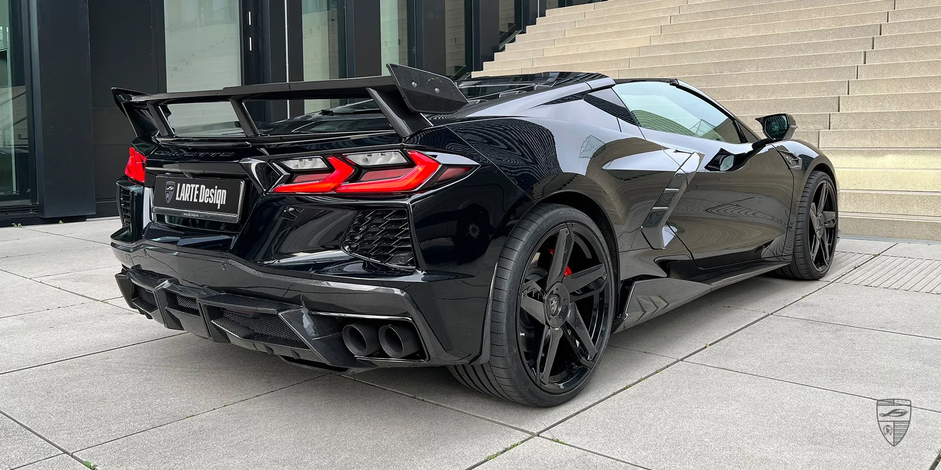 2024 Corvette Stingray C8 upgrade kit review illustration from customer in Germany