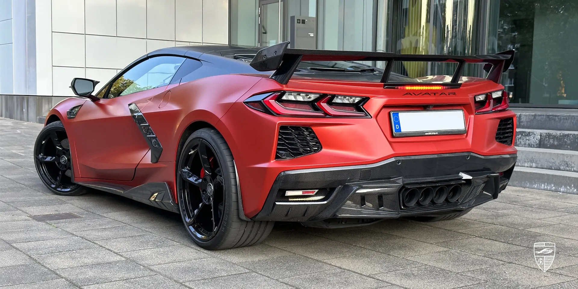 2023 Corvette Stingray C8 appearance package review illustration from customer in Germany