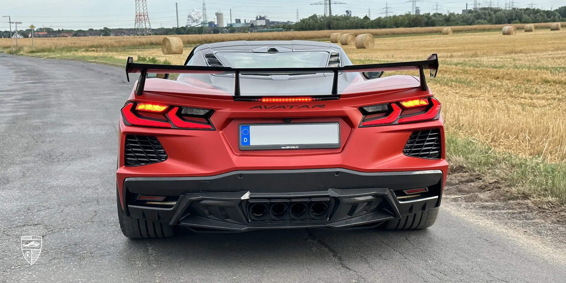 2023 Corvette Stingray C8 conversion review illustration from customer in Germany