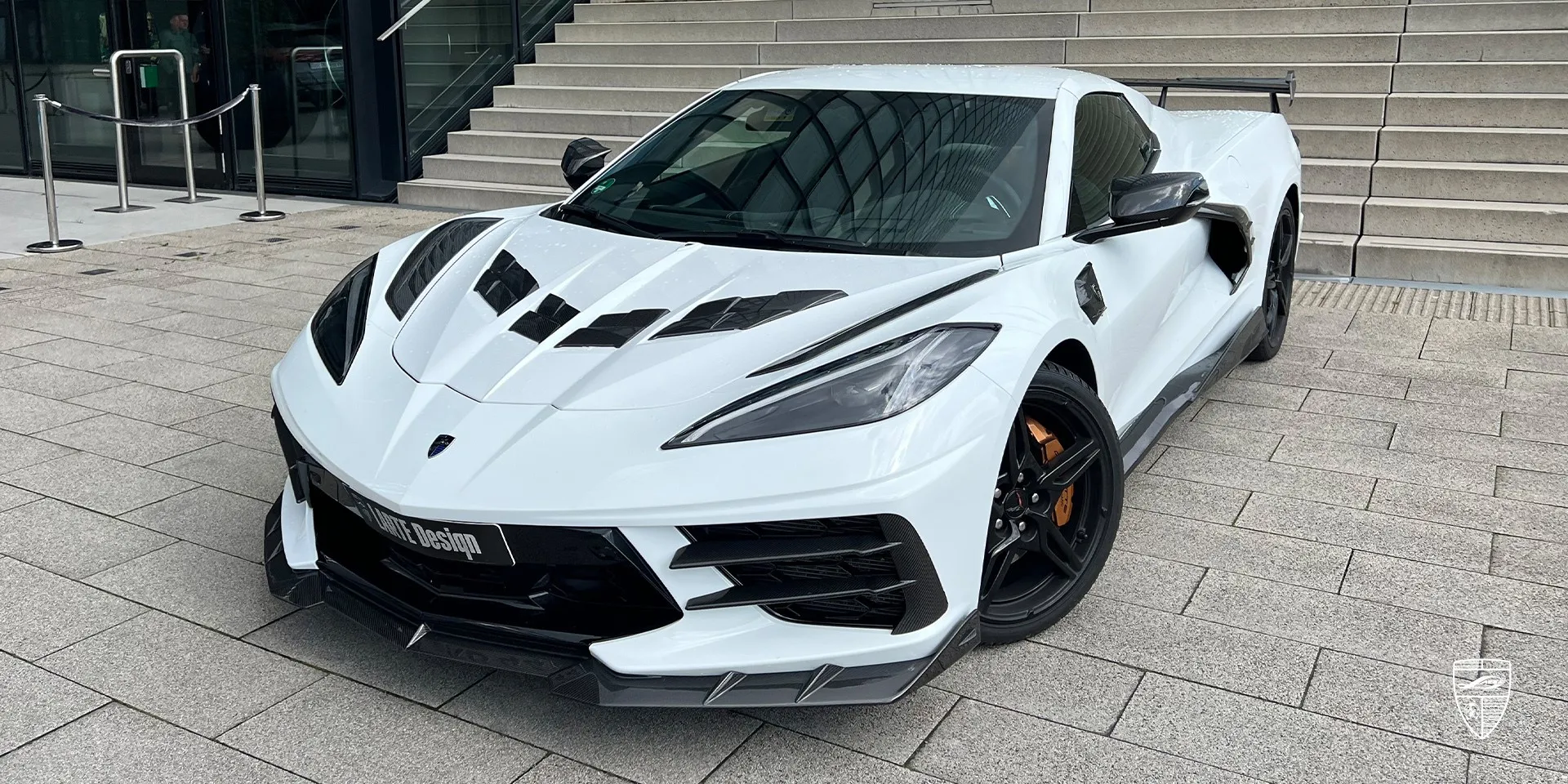 2024 Corvette Stingray C8 body kit review illustration from customer in Germany