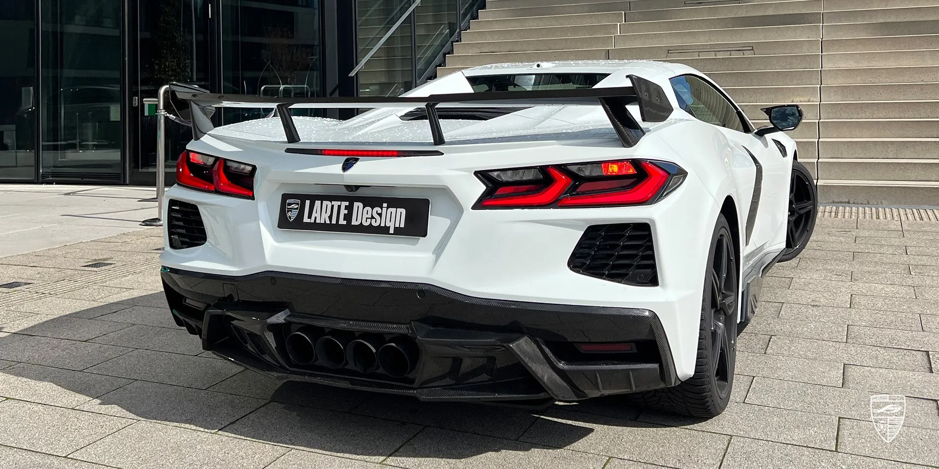 2024 Corvette Stingray C8 upgrade kit review illustration from customer in Germany