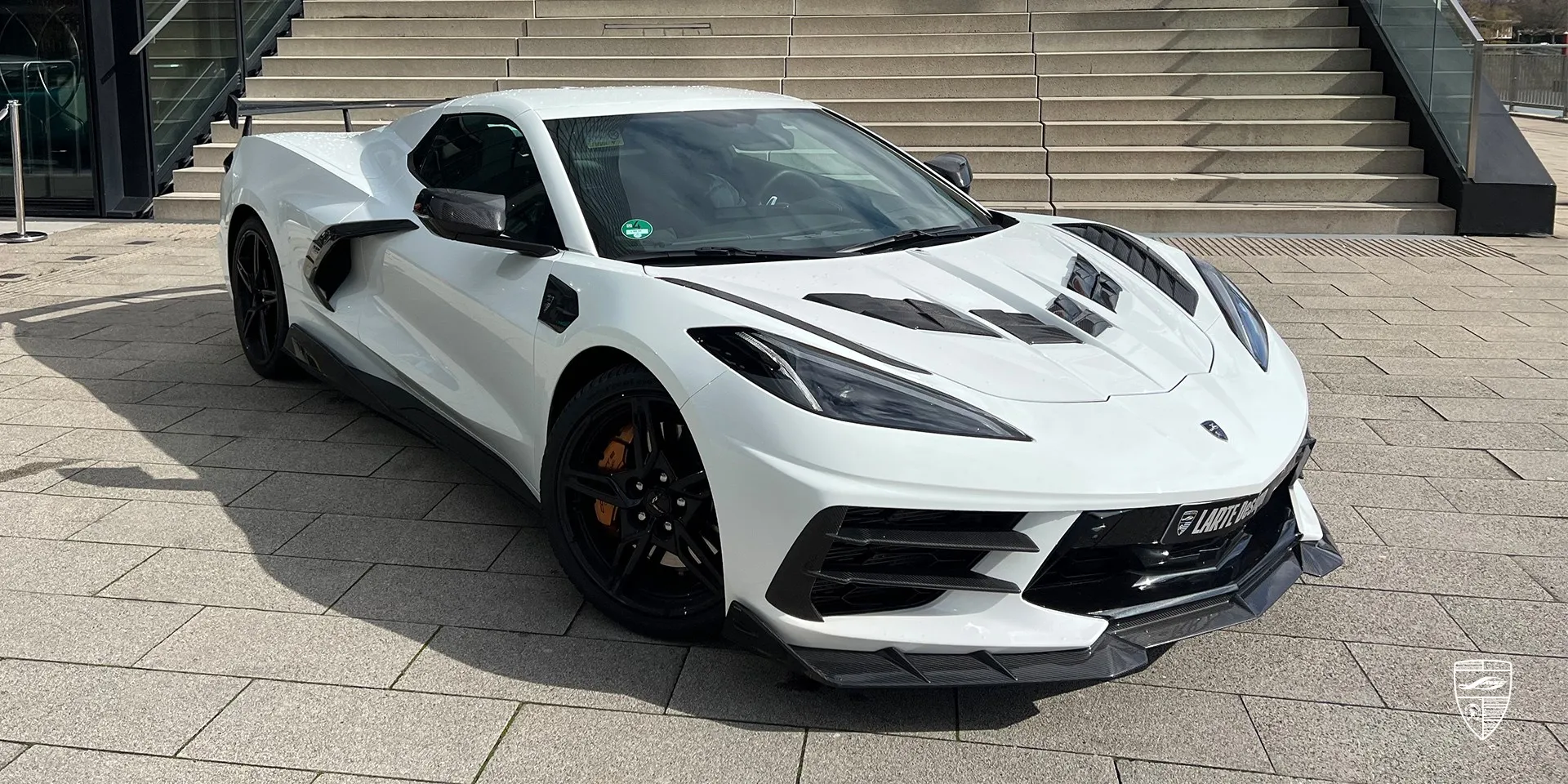 2024 Corvette Stingray C8 tuning kit review illustration from customer in Germany