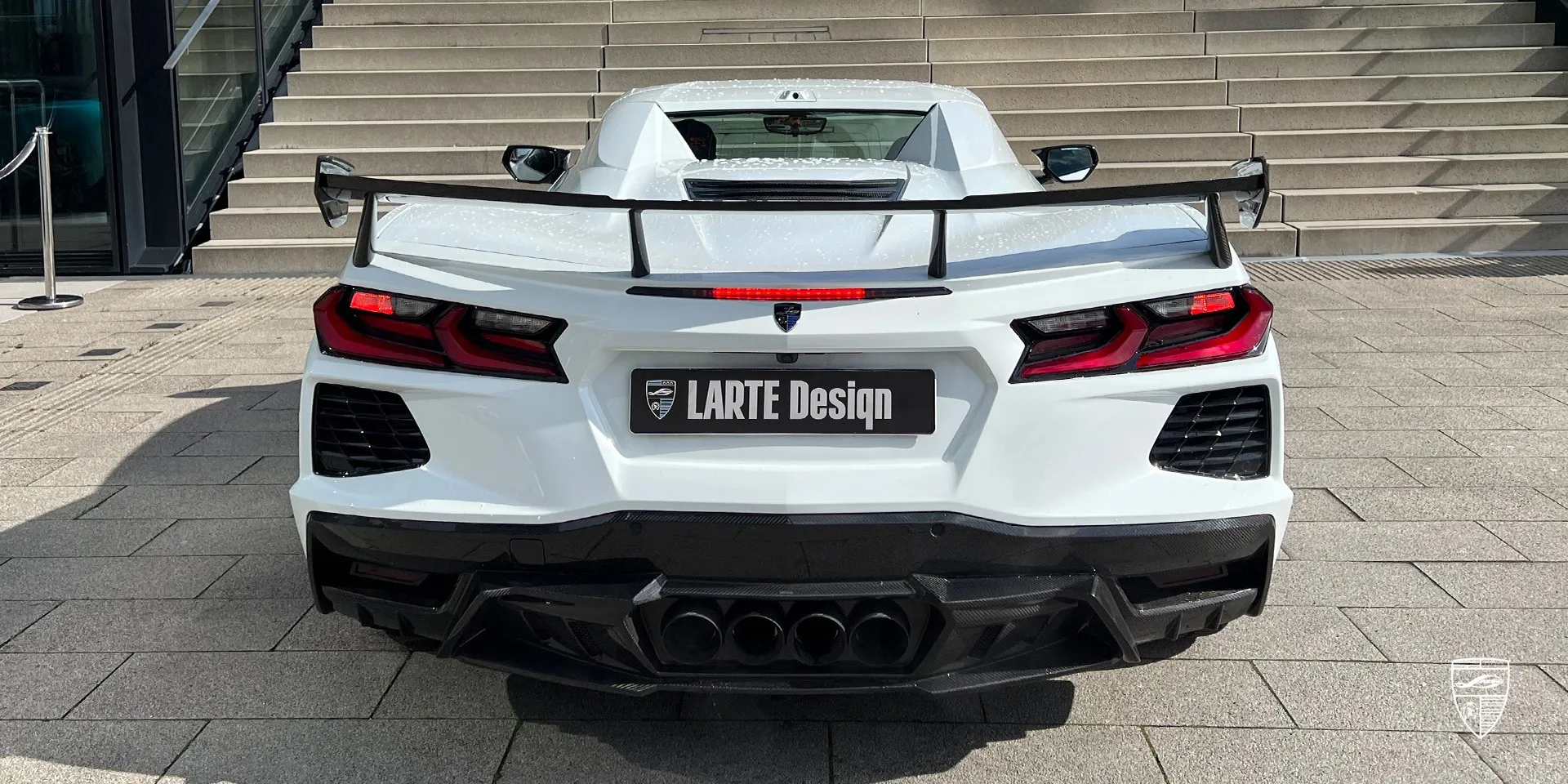 2024 Corvette Stingray C8 tuning package review illustration from customer in Germany