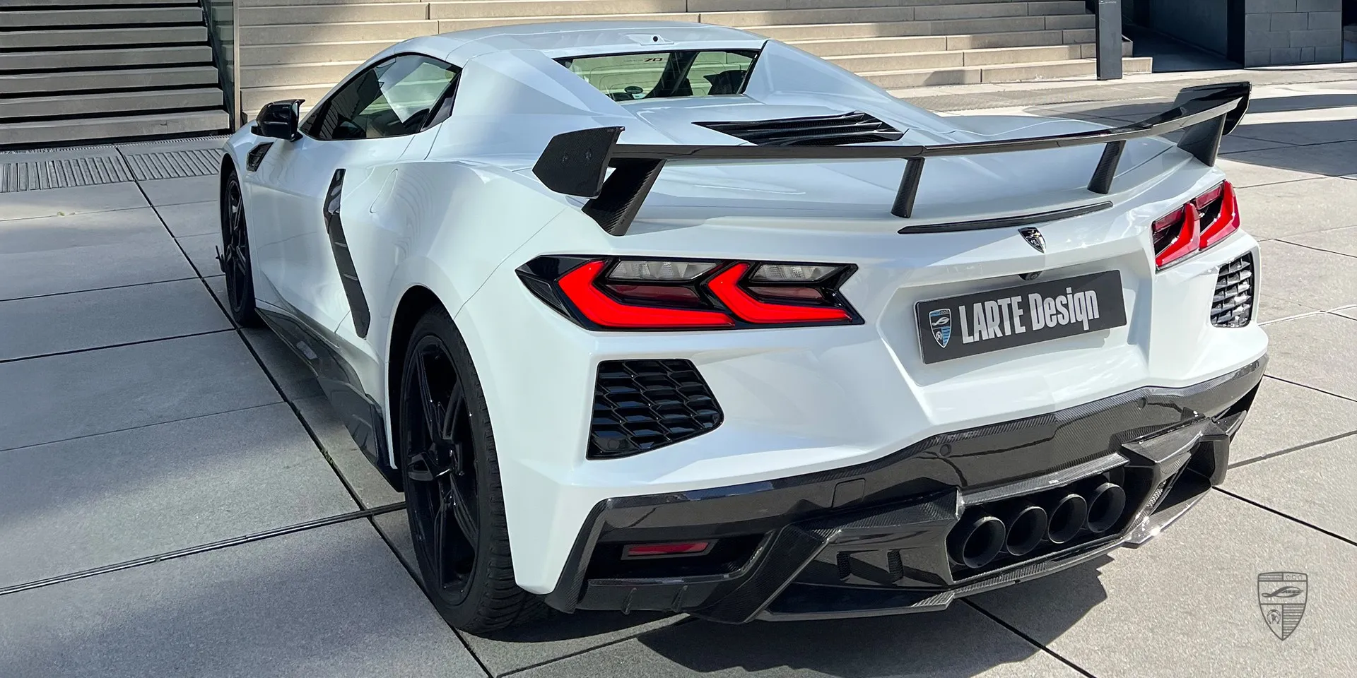 2024 Corvette Stingray C8 tuning package review illustration from customer in Germany