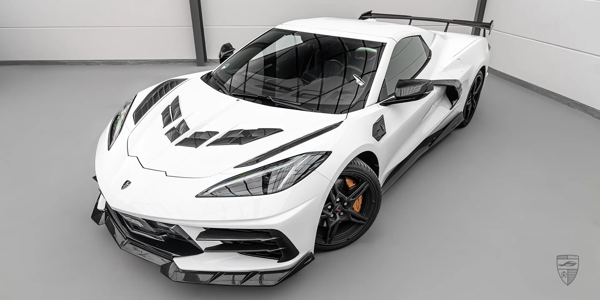 2024 Corvette Stingray C8 aerokit review illustration from customer in Germany