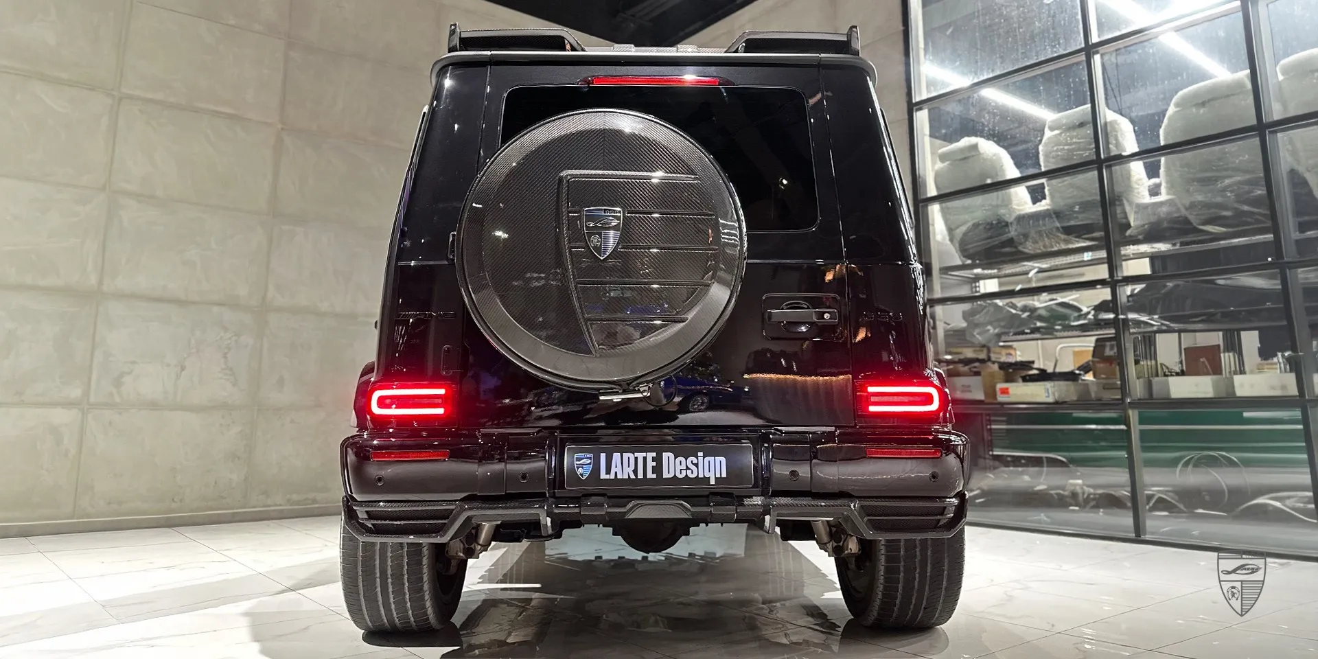 2024 Mercedes G-Class AMG 63 W463 carbon upgrade kit review illustration from customer in Dubai