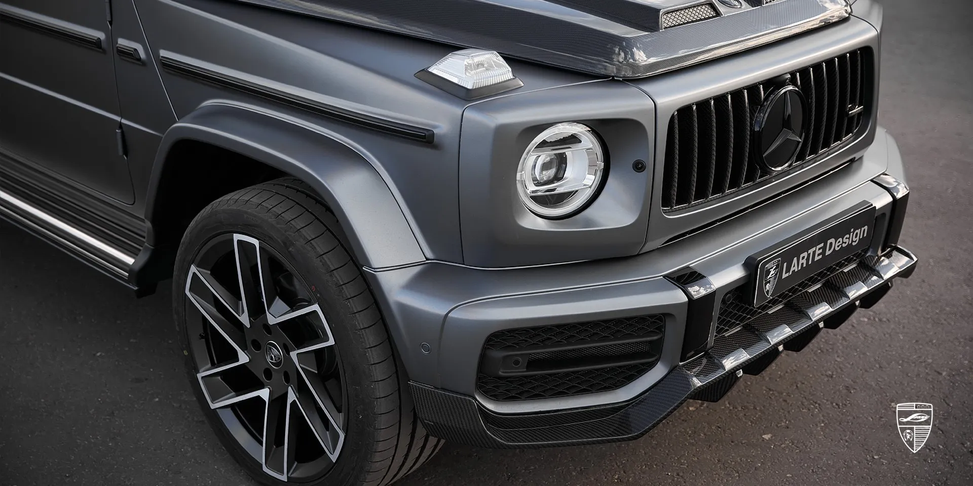 2022 Mercedes G-Class AMG 63 W463 tuning package review illustration from customer in France