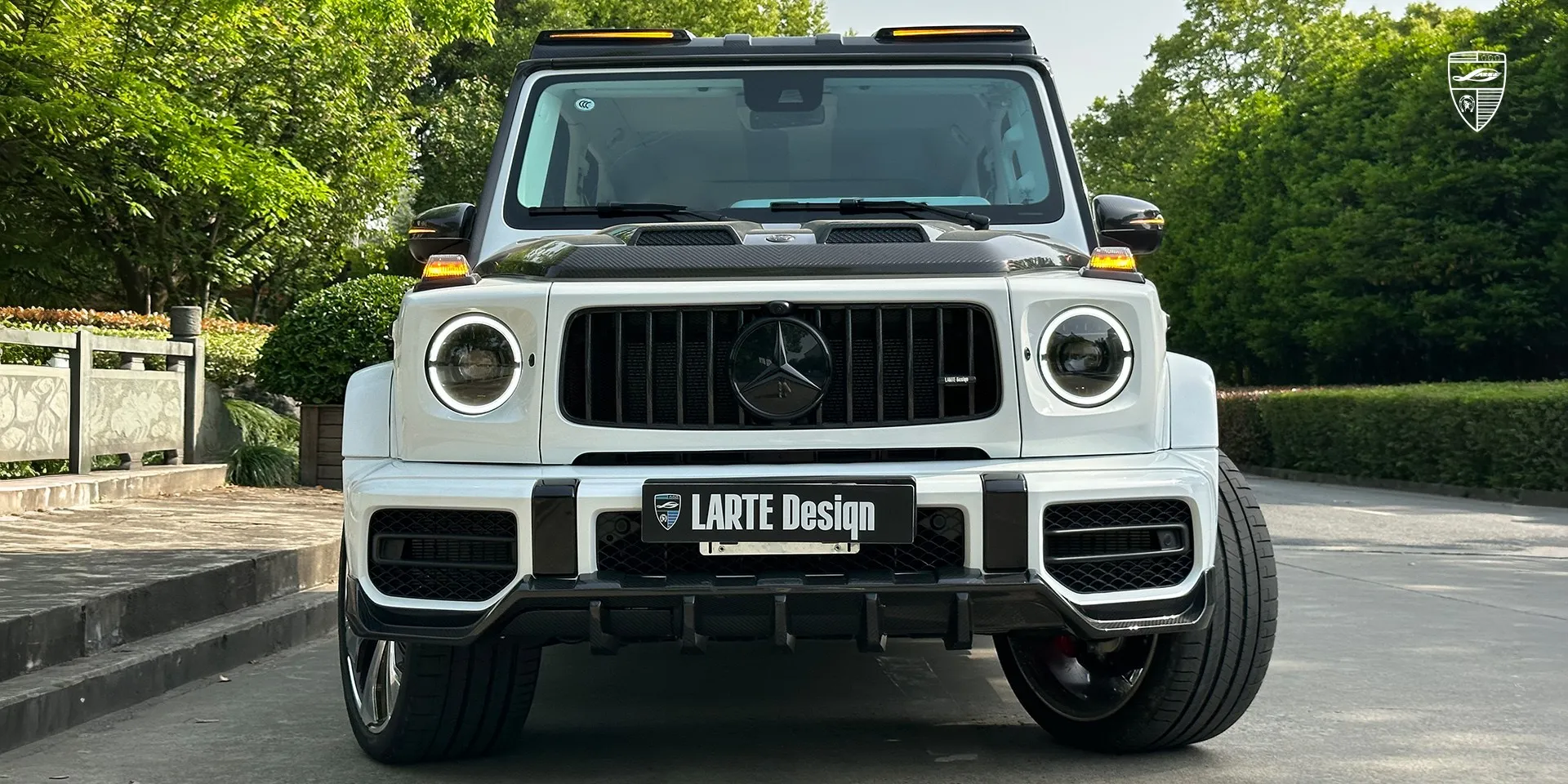 2024 Mercedes G-Class AMG 63 W463 lip kit review illustration from customer in Shanghai