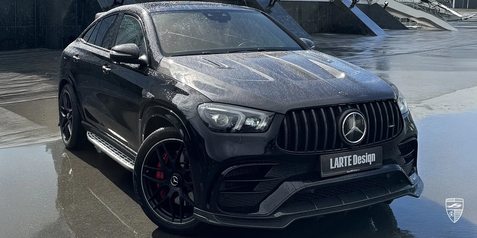 2025 Mercedes Benz GLE Coupe AMG 63s C167 carbon upgrade review illustration from customer in Romania