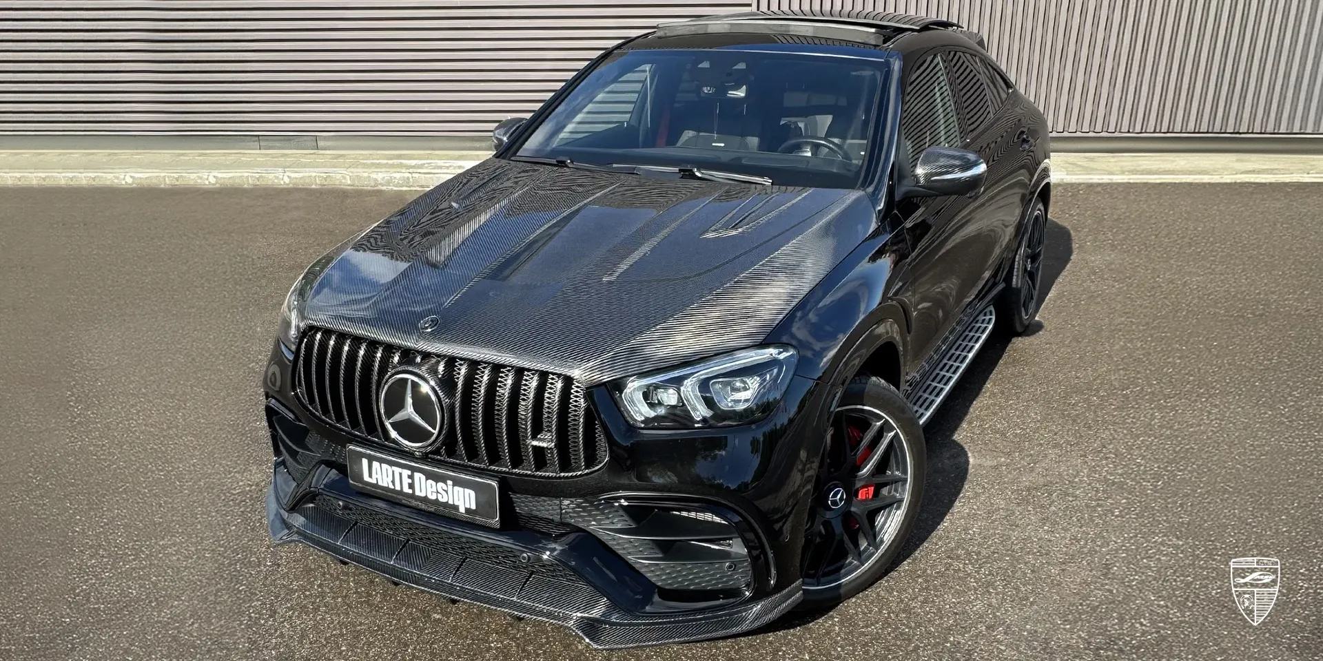 2025 Mercedes Benz GLE Coupe AMG 63s C167 hood upgrade review illustration from customer in Romania