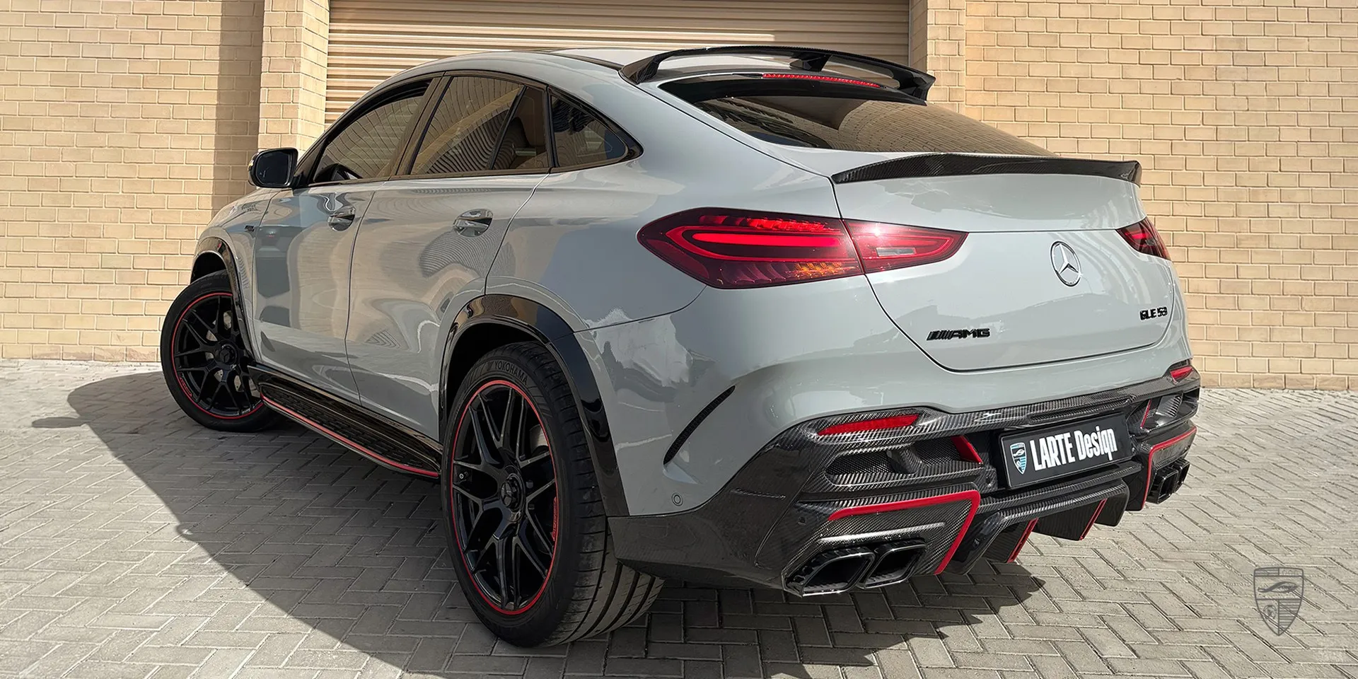 2025 Mercedes GLE Coupe 53 Facelift aerokit review illustration from customer in Bahrein
