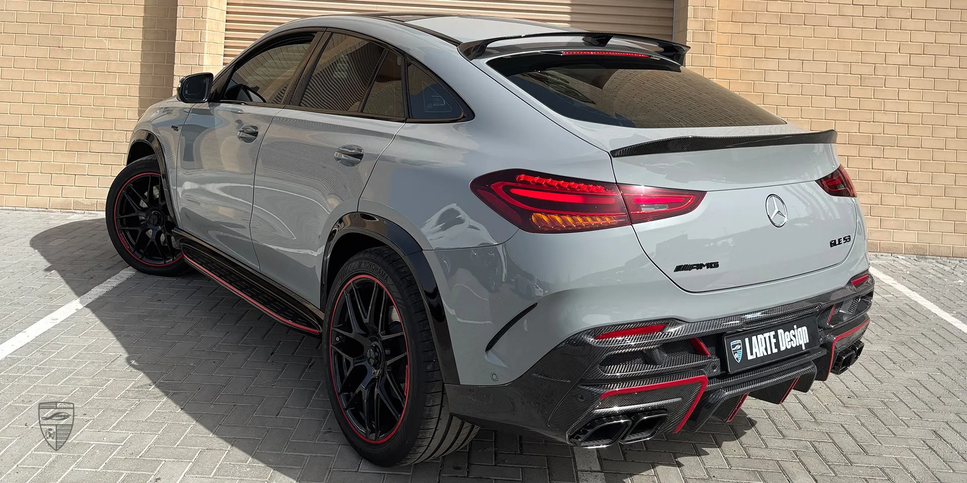 2025 Mercedes GLE Coupe 53 Facelift body kit review illustration from customer in Bahrein