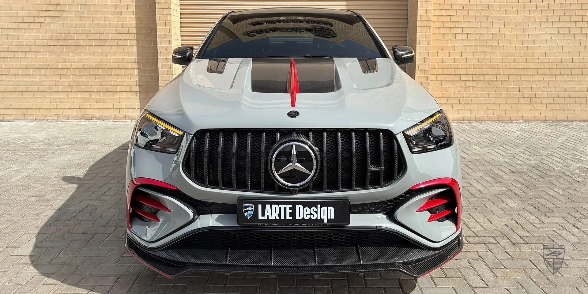 2025 Mercedes GLE Coupe 53 Facelift lip kit review illustration from customer in Bahrein