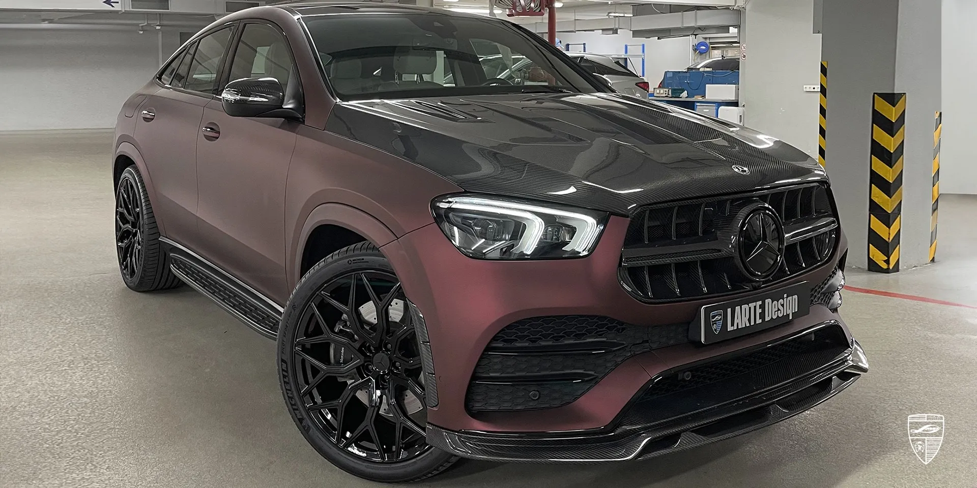 2022 Mercedes GLE Coupe C167 lip kit review illustration from customer in Poland
