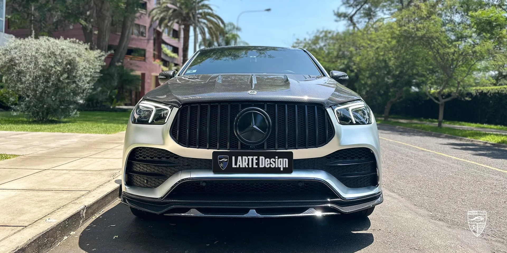 2024 Mercedes Benz GLE Coupe C167 hood upgrade review illustration from customer in Peru