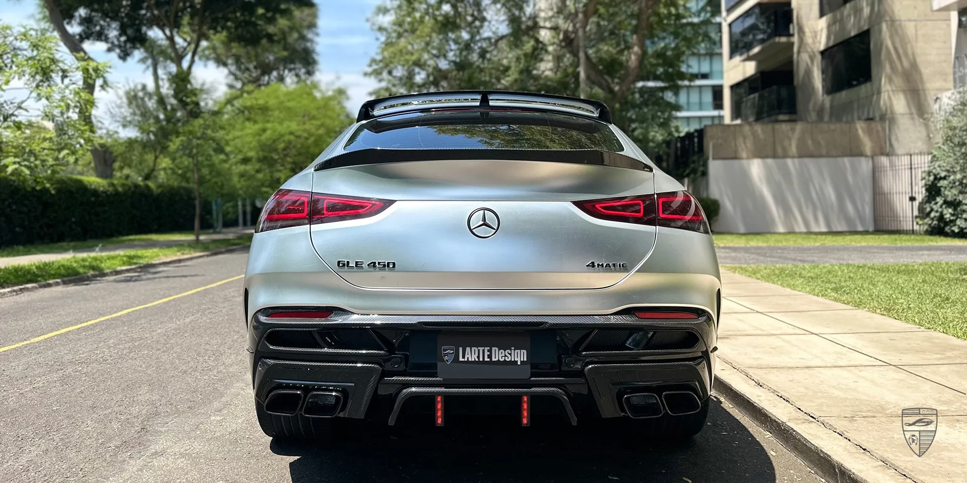 2024 Mercedes Benz GLE Coupe C167 lip kit review illustration from customer in Peru