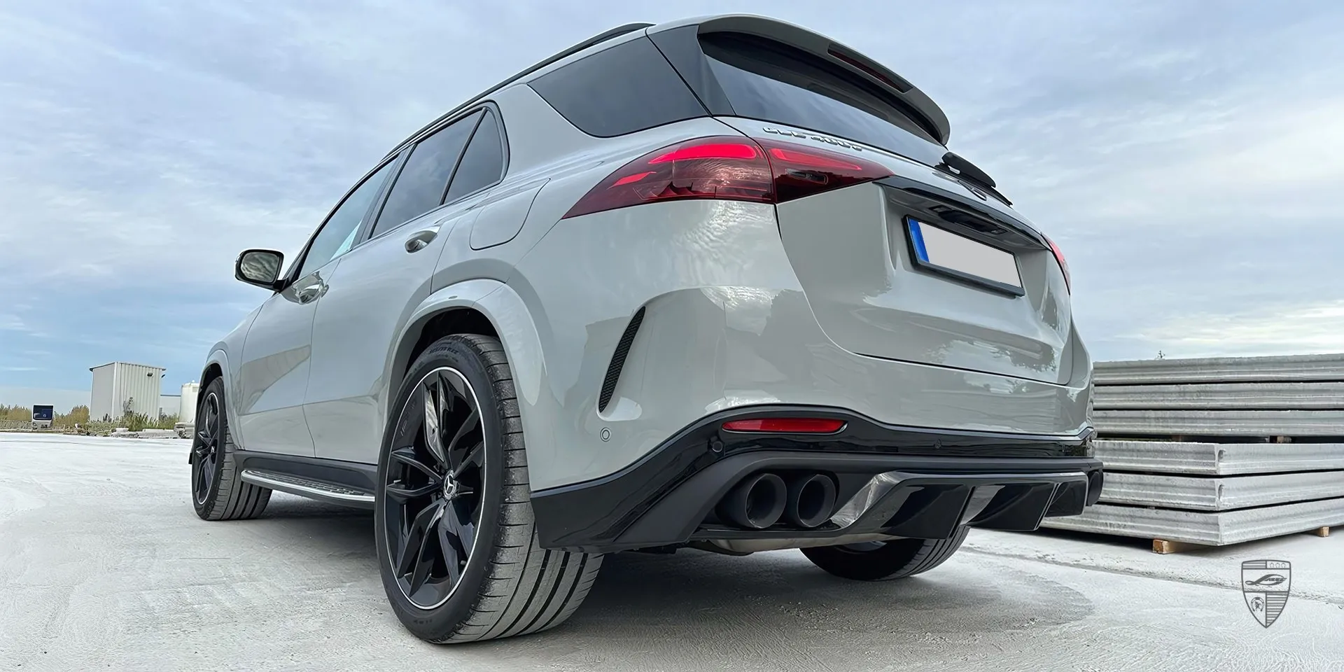 2026 Mercedes Benz GLE V167 Facelift aerokit review illustration from customer in Belgium