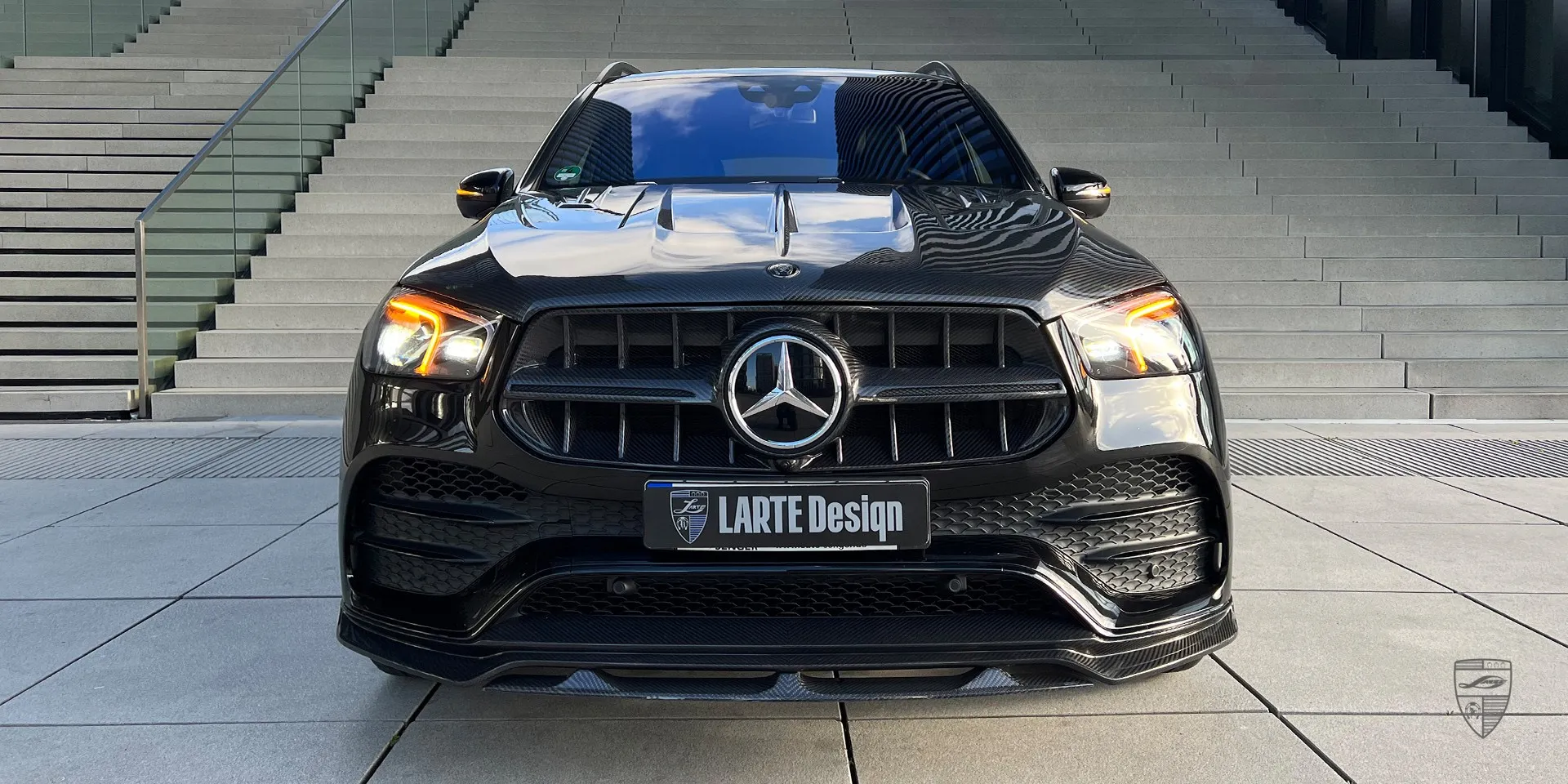 2023 Mercedes GLE V167 lip kit review illustration from customer in Germany