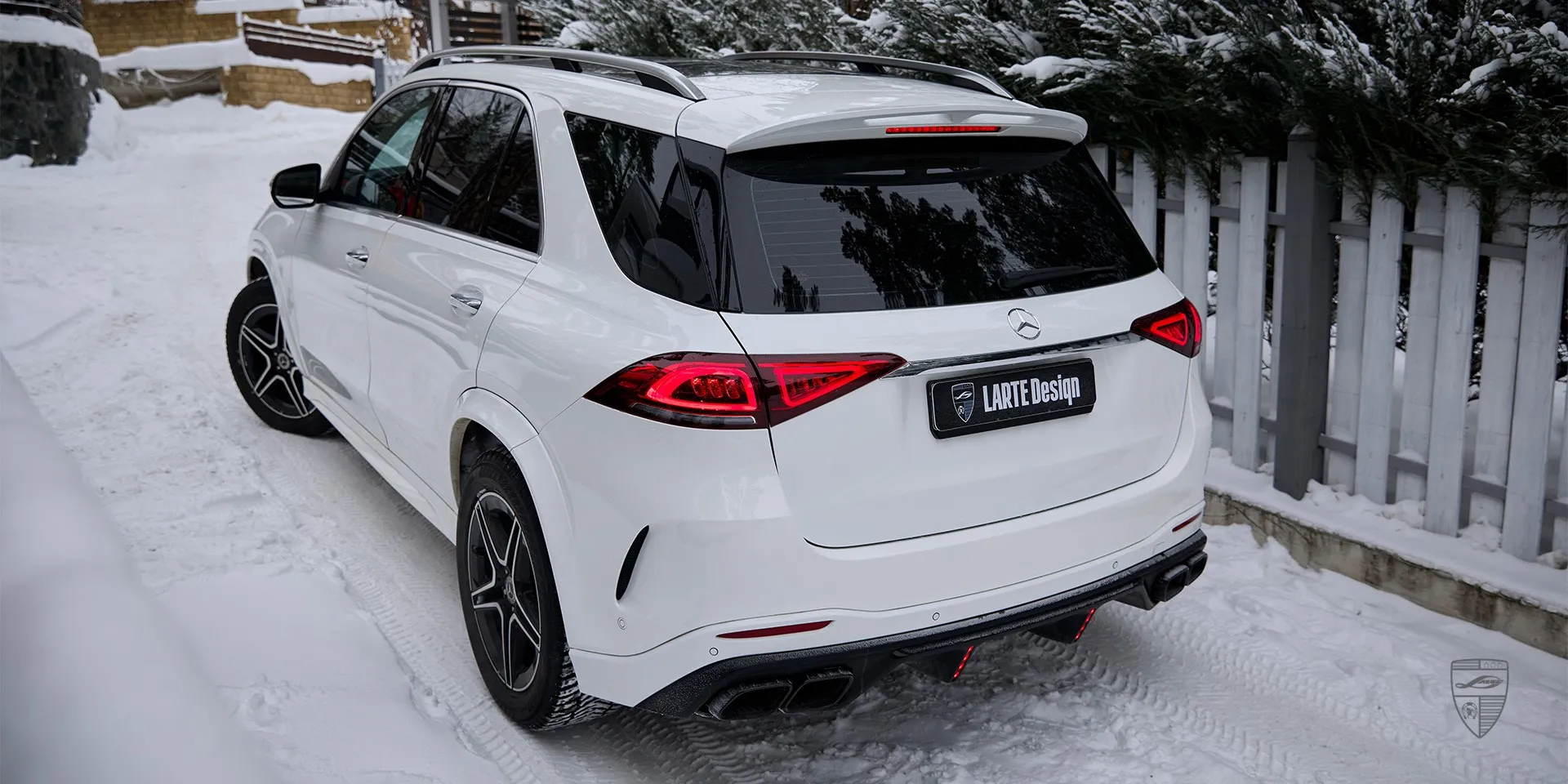 2023 Mercedes Benz GLE V167 aerokit review illustration from customer in Finland