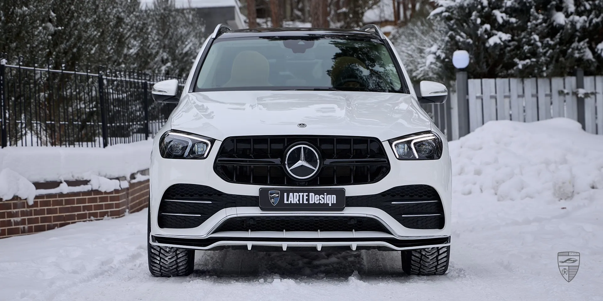 2023 Mercedes Benz GLE V167 lip kit review illustration from customer in Finland