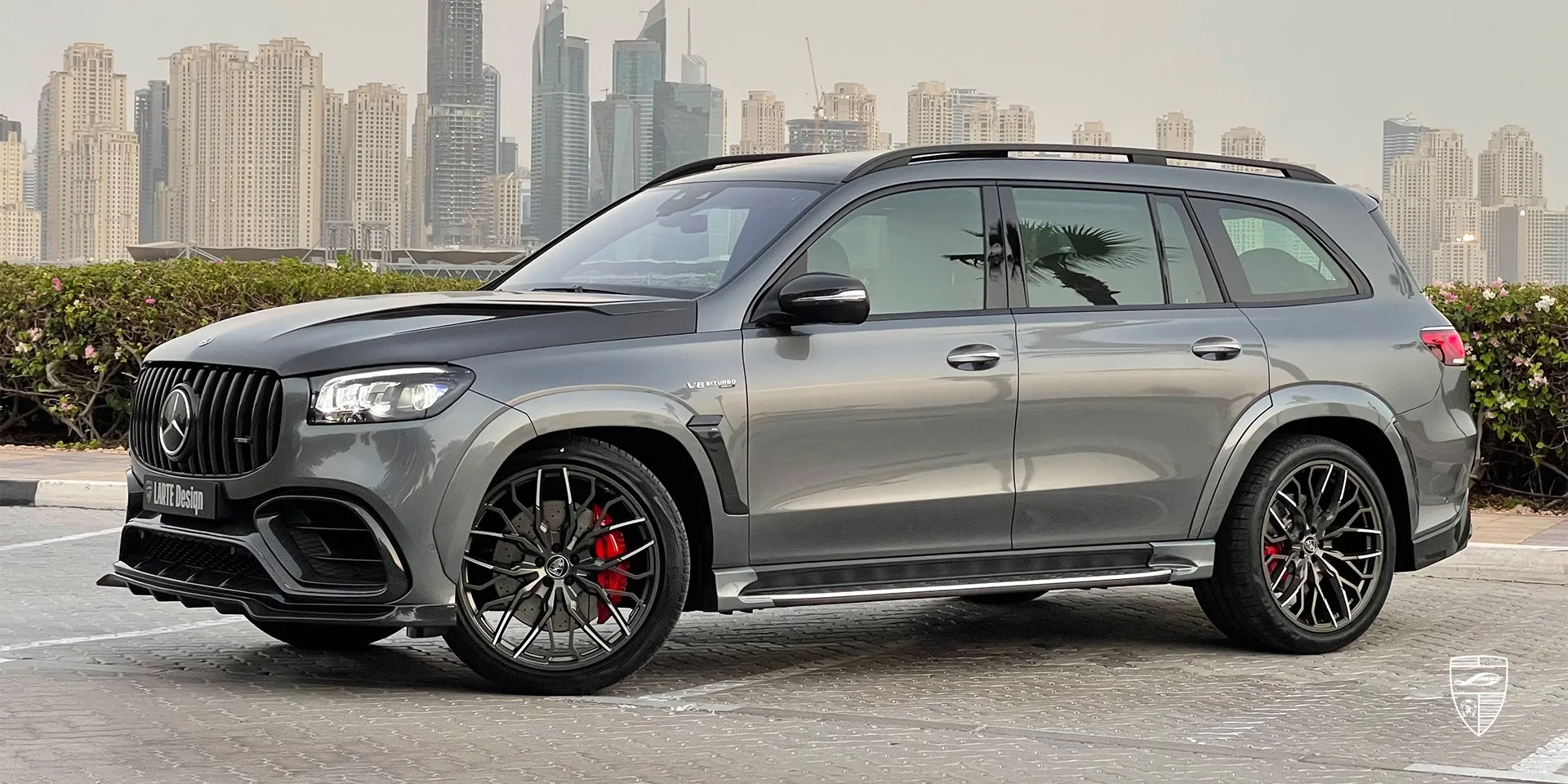 2023 Mercedes Benz GLS AMG 63 X167 tuning kit review illustration from customer in Dubai