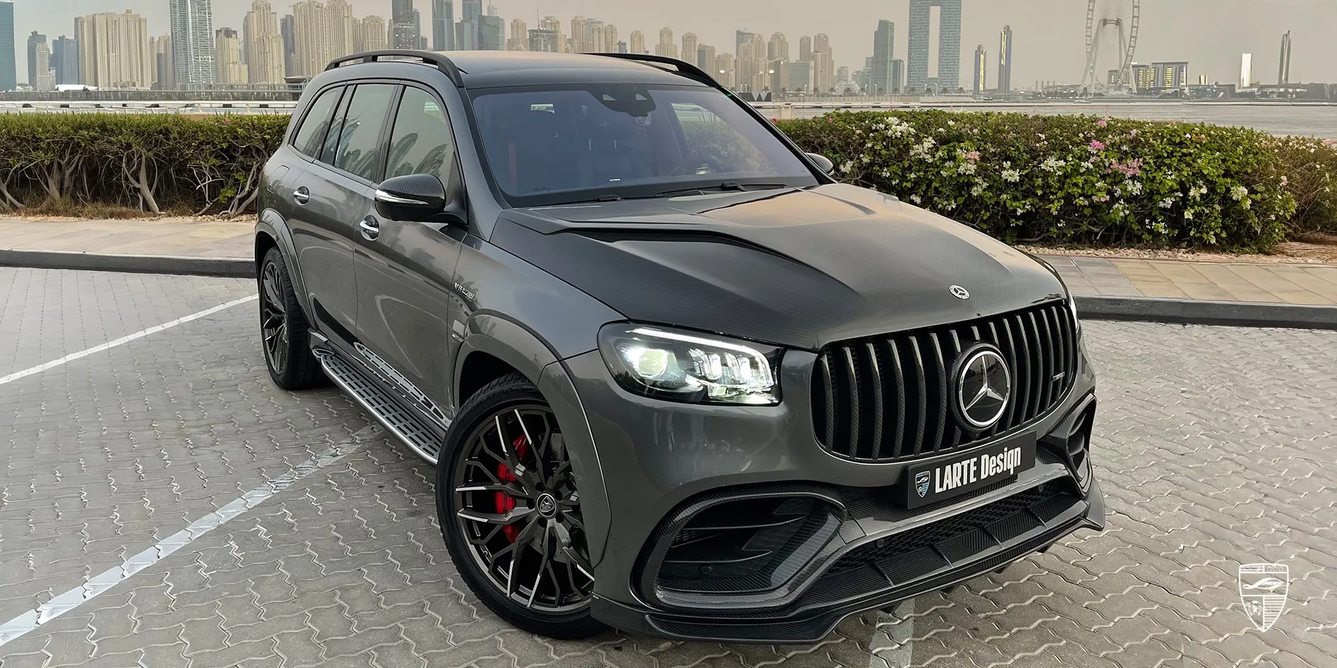 2023 Mercedes Benz GLS AMG 63 X167 upgrade review illustration from customer in Dubai