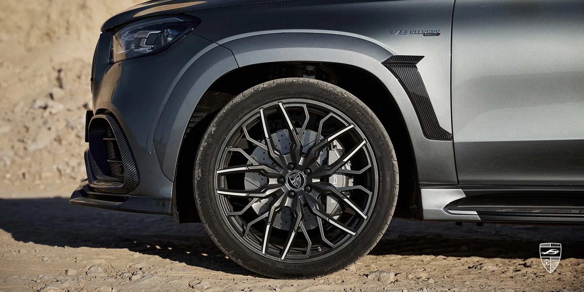 2023 Mercedes Benz GLS AMG 63 X167 rims upgrade review illustration from customer in Germany