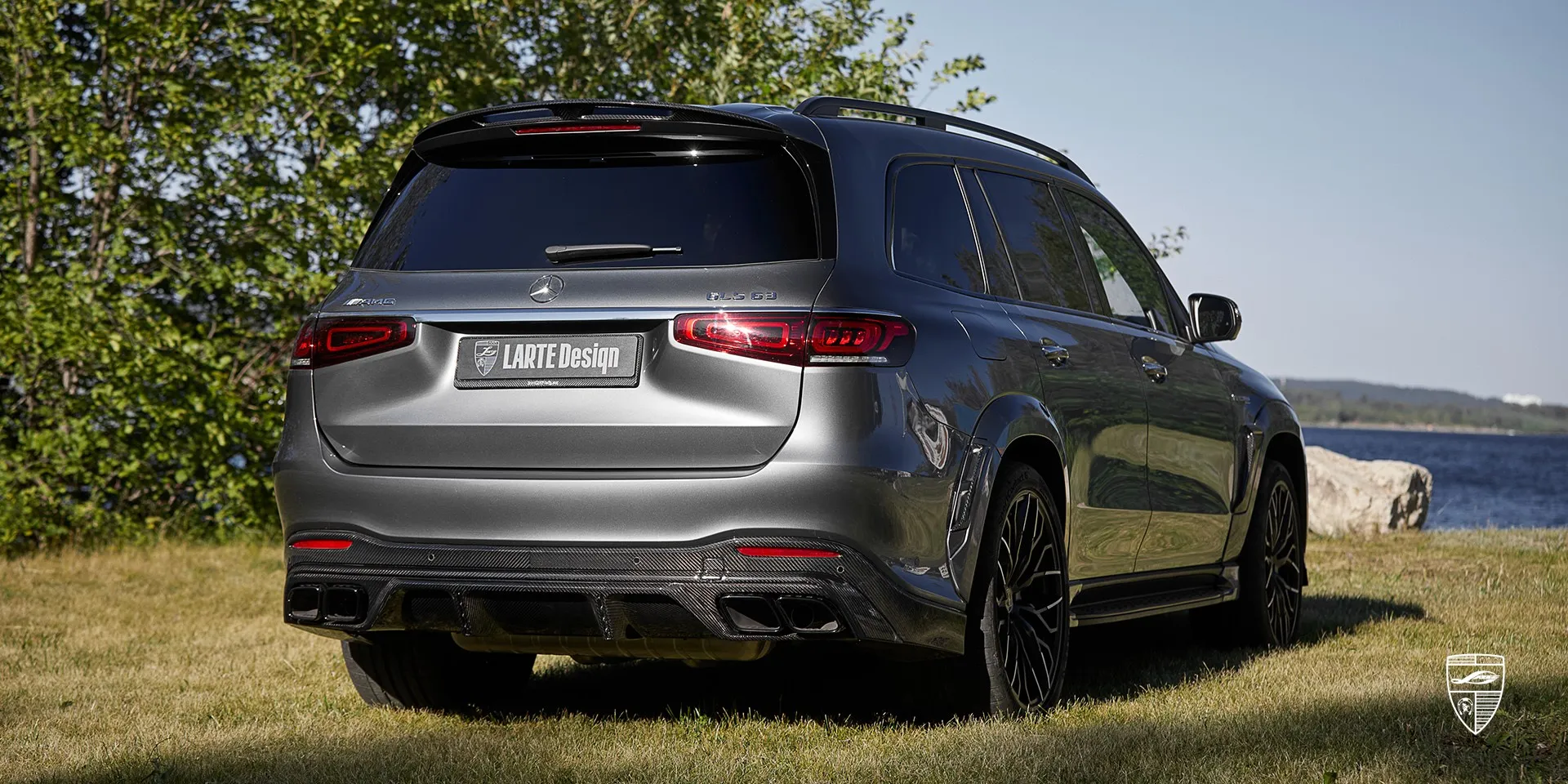 2023 Mercedes Benz GLS AMG 63 X167 tuning kit review illustration from customer in Germany