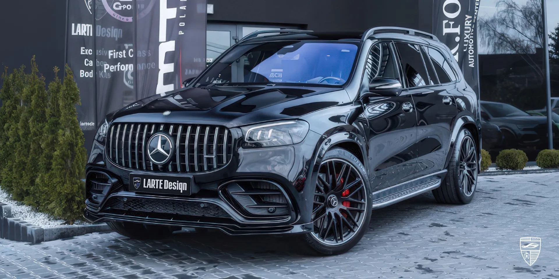 2023 Mercedes GLS AMG 63 X167 aerokit review illustration from customer in Poland