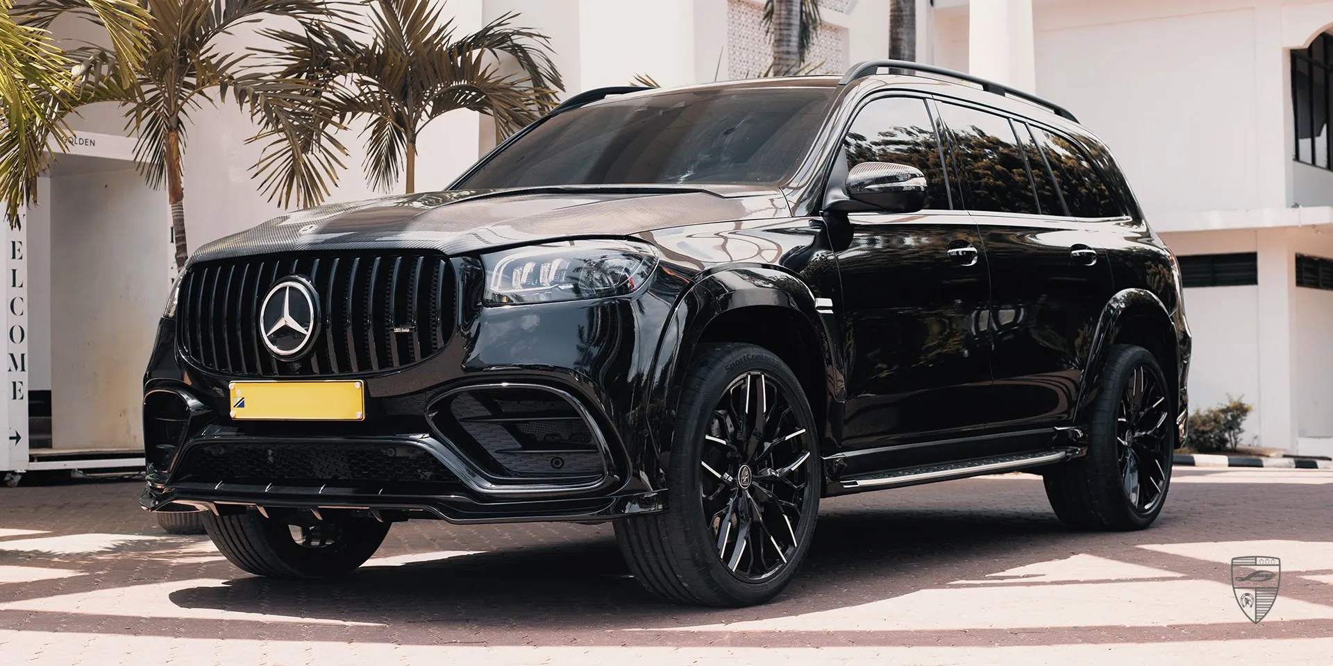 2022 Mercedes GLS AMG 63 X167 body kit review illustration from customer in Tanzania