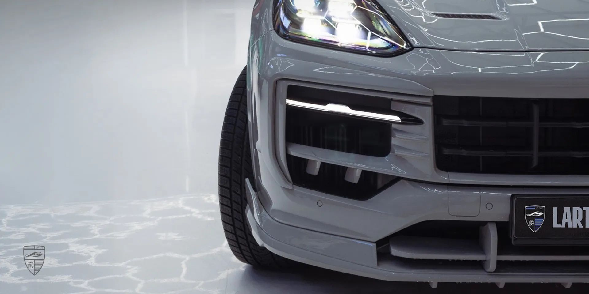 2026 Porsche Cayenne Coupe bumper upgrade review illustration from customer in Romania
