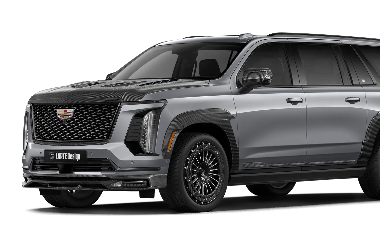 Custom Cadillac Escalade 600 with ESTHETE kit and black gloss aerodynamic accents